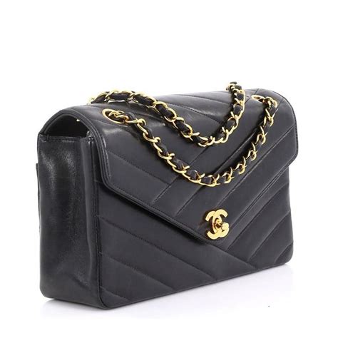 chanel quilted envelope|CHANEL Lambskin Chevron Quilted Envelope Clutch Black .